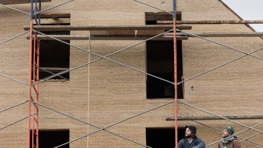 Une construction faite par Art du chanvre